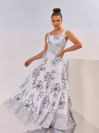 VESTIDO LONGO FLORAL